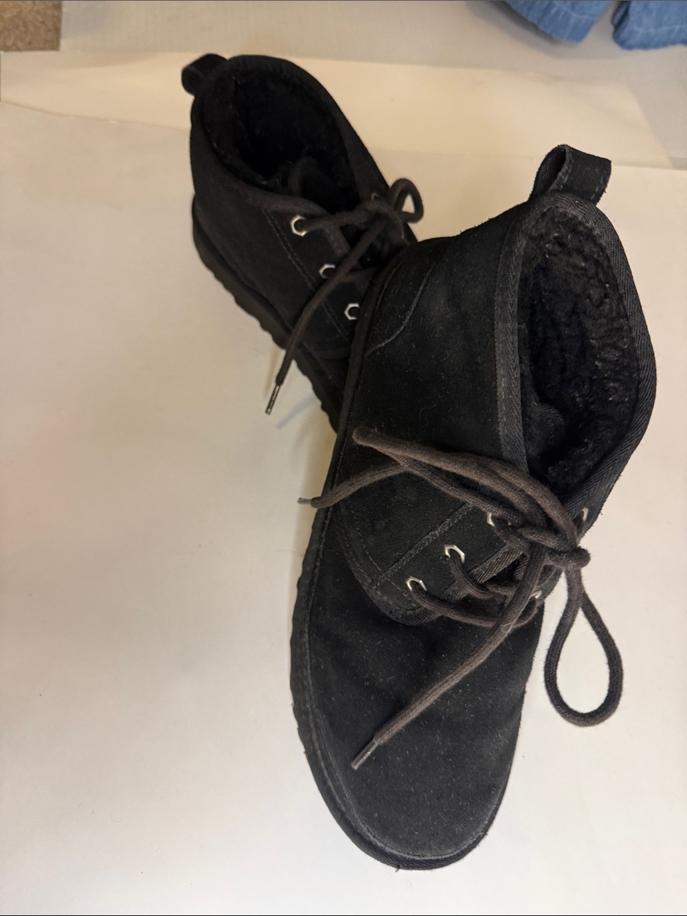 Women’s Black Suede Lace-Up Chukka Boots size 11 UGGS